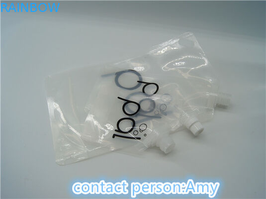 बायोडिग्रेडेबल डबल जिपर 200 मिलीलीटर टोंटी पाउच पैकेजिंग पीईटी / एनवाई / पीई