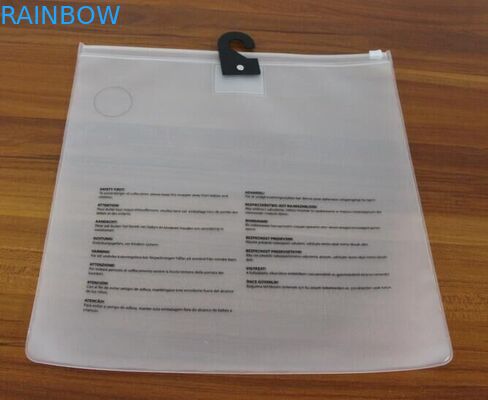 रेशम मुद्रण साफ ठंढा यात्रा का उपयोग ज़िप के साथ कपड़े के लिए ईवा प्लास्टिक बैग