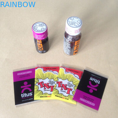 बोतल पैकेजिंग स्टिकर के लिए कस्टम मेड पीवीसी हटना आस्तीन लेबल