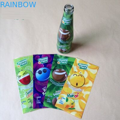 बोतल पैकेजिंग स्टिकर के लिए कस्टम मेड पीवीसी हटना आस्तीन लेबल