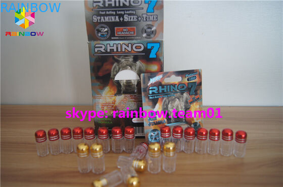 अनुकूलित बुलेट प्लास्टिक की गोली की बोतलें, धातु की टोपी के साथ प्लास्टिक की दवा की बोतलें