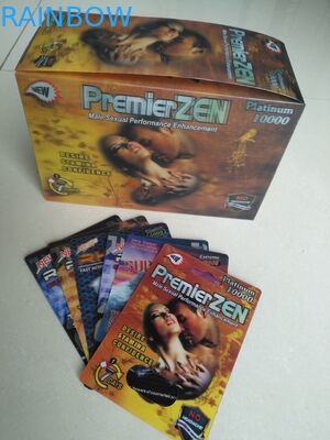 पुरुष संवर्धन गोलियां स्पष्ट ब्लिस्टर पैकेजिंग पेपर / पीपी सामग्री