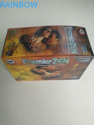 पुरुष संवर्धन गोलियां स्पष्ट ब्लिस्टर पैकेजिंग पेपर / पीपी सामग्री