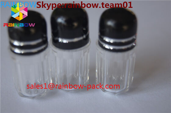 बिक्री के लिए प्लास्टिक की गोली की बोतलें कैप्सुल कंटेनर डिक के आकार की बोतल नीले कैप्सूल कंटेनर हेक्सागोनल और अष्टकोणीय आकार