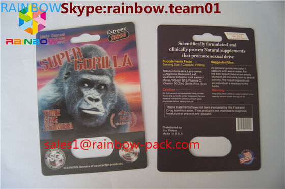 3 डी प्रिंटिंग कार्ड एफएक्स 25000 लेंटिकुलर प्लास्टिक 3 डी कार्ड कस्टम मुद्रित राइनो वी 7 3 डी सेक्स पिलस्पैकिंग 3 डी सेक्स पिल कार्ड