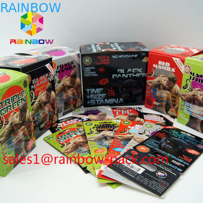 ब्लैक mamba 3D कार्ड रॉक सॉलिड इरेक्शन सेक्स पिल 3D पैकेजिंग कार्ड 3D सेक्स पिल्स पैकेजिंग पेपर कार्ड 3D सेक्स पिल कार्ड