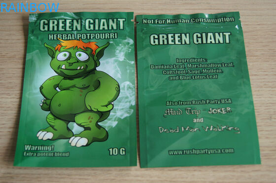 वानस्पतिक अर्क मसाले पैकेजिंग बैग, क्लीमैक्स हर्बल इंक ज़िप लॉक प्लास्टिक बैग