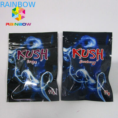 रिसेबलेबल स्पाइस हर्बल इंक पैकेजिंग, जिपलॉक मायलर बैग्स वन साइड क्लियर