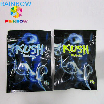 रिसेबलेबल स्पाइस हर्बल इंक पैकेजिंग, जिपलॉक मायलर बैग्स वन साइड क्लियर