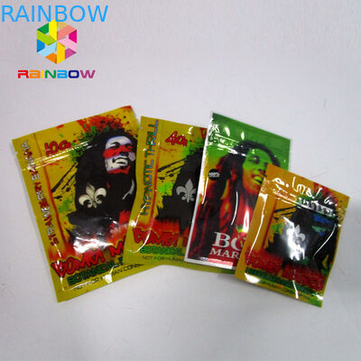 रिसेबलेबल स्पाइस हर्बल इंक पैकेजिंग, जिपलॉक मायलर बैग्स वन साइड क्लियर