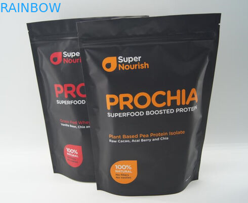 480g के लिए एल्यूमीनियम पन्नी मट्ठा प्रोटीन पाउडर बैग खड़े हो जाओ