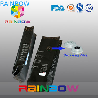 टिकाऊ पक्ष कली फ्लैट नीचे चाय पैकेजिंग बैग कॉफी बीन्स प्लास्टिक बैग