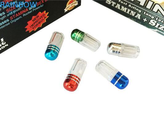 रेड राइनो 69 पेनिस इज़ाफ़ा कैप्सूल जार बुलेट / सेक्स पिल्स प्लास्टिक दवा की बोतल