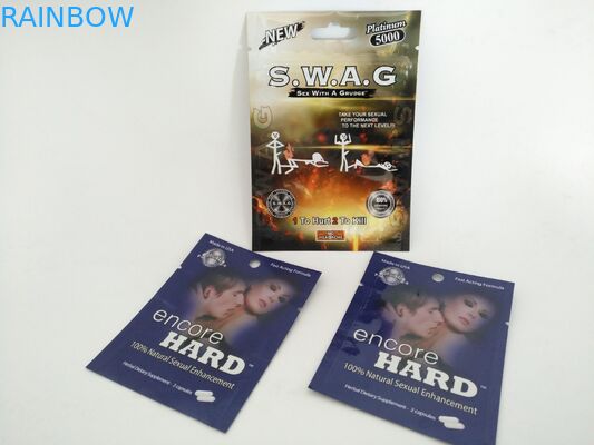 गोली दवा पन्नी पाउच पैकेजिंग नमी सबूत टुकड़े टुकड़े में Mylar पन्नी गोली बैग