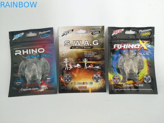 टुकड़े टुकड़े में खाद्य पन्नी पाउच पैकेजिंग दोहराना हार्ड मेडिकल ज़िपलॉक गोली बैग