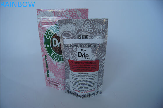 जिपर / आंसू पायदान के साथ कस्टम प्रिंटिंग स्टैंड अप वेप पैकेज पैकेजिंग बैग