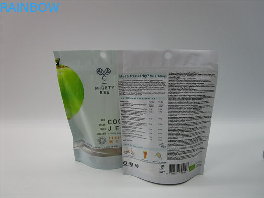 स्पष्ट खिड़की / चिपचिपा जिपर पाउच आँसू पायदान के साथ अनुकूलित कैनबिस बैग खड़े हो जाओ