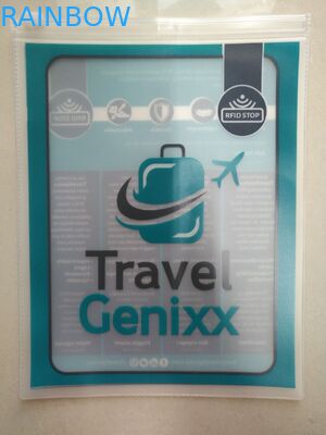 पारदर्शी पारदर्शी पीवीसी बैग, कपड़े पिन पीवीसी हैंगर बैग तीन साइड सील