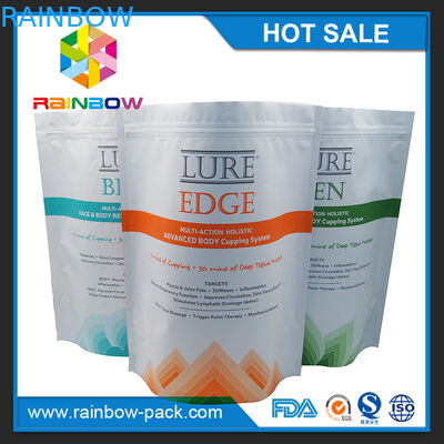 मैट स्वनिर्धारित लोगो मुद्रण नीचे ज़िप के साथ ज़िपलॉक पाउच खड़े हो जाओ