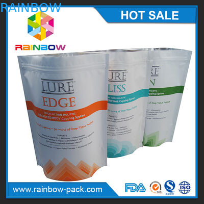 मैट स्वनिर्धारित लोगो मुद्रण नीचे ज़िप के साथ ज़िपलॉक पाउच खड़े हो जाओ