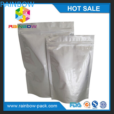 कस्टम आकार एल्यूमीनियम पन्नी भोजन / नाश्ते के भंडारण के लिए ziplock बैग खड़े हो जाओ