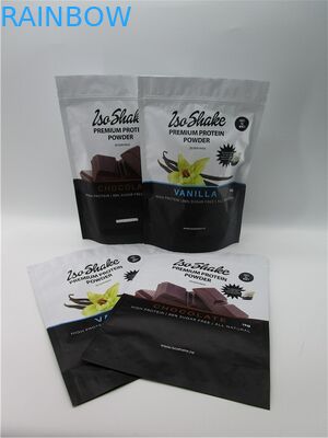 माइलर एयरटाइट डाइपैक जिपलॉक मट्ठा प्रोटीन / पूरक / बकरी का दूध पाउडर पैकेजिंग बैग