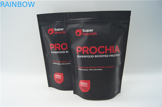 उच्च गुणवत्ता एल्यूमीनियम पन्नी पोषण जिपर के साथ पैकेजिंग बैग खड़े हो जाओ