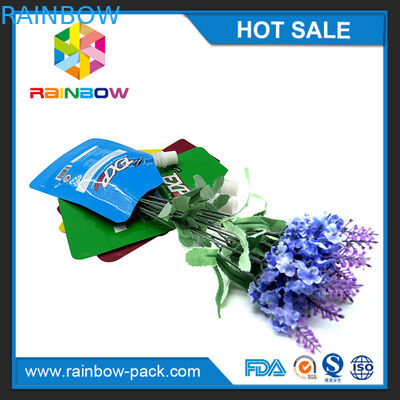 जिपर के साथ रीसेबल प्लास्टिक पाउच पैकेजिंग प्रिंटेड लिक्विड स्टैंड अप टोंटी पाउच