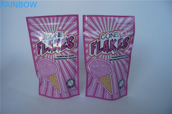 कस्टम मुद्रण ziplock पन्नी CBD थैली पैकेजिंग Gearn पैकेज Tearnotches के साथ