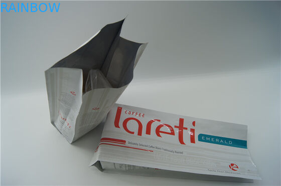 वाल्व के साथ ग्राउंड कॉफी के लिए कस्टमाइज़्ड साइड गुस्सेट कॉफी पैकेजिंग बैग
