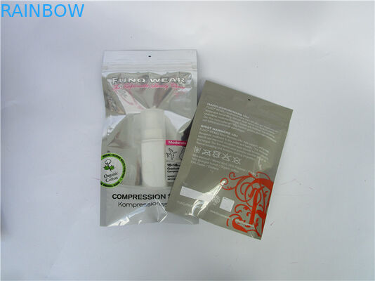 अंडरवियर के लिए ziplock / ziplock बैग / ज़िप बैग के साथ उच्च गुणवत्ता वाले तीन साइड सील बैग