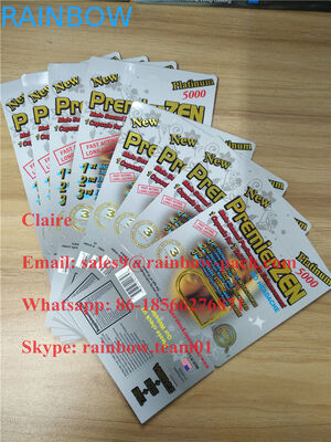 3 डी प्रभाव के साथ स्टॉक में प्रीमियरजेन गोल्ड पुरुष एनहांसमेंट पिल कार्ड ब्लिस्टर पैकेजिंग