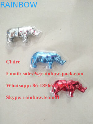 गो राइनो कैप्सूल कंटेनर / बुलेट / बोतल के लिए थोक यूएसए राइनो गोली पैकेजिंग ब्लिस्टर 3D कार्ड