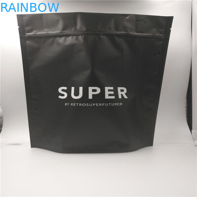 जिपलॉक और डीगसिंग वाल्व के साथ मैट ब्लैक 500 ग्राम 1 एलबी मुद्रित खाद्य पैकेजिंग बैग