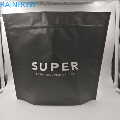 जिपलॉक और डीगसिंग वाल्व के साथ मैट ब्लैक 500 ग्राम 1 एलबी मुद्रित खाद्य पैकेजिंग बैग