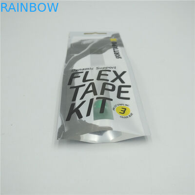 हैंगिंग बॉटम ओपन प्लास्टिक पाउच पैकेजिंग, थ्री साइड सील पाउच कस्टम प्रिंटेड