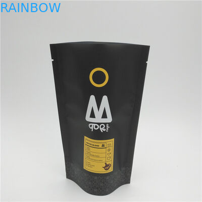 जिपर के साथ बायोडिग्रेडेबल इथियोपिया कॉफी बीन पैकेजिंग बैग 500 ग्राम 16 आउंस