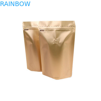 कस्टम मुद्रित मैट भुना हुआ कॉफी बीन पैकेजिंग बैग थैली वाल्व के साथ पाउच एल्यूमीनियम कॉफी पैकेजिंग बैग खड़े हो जाओ