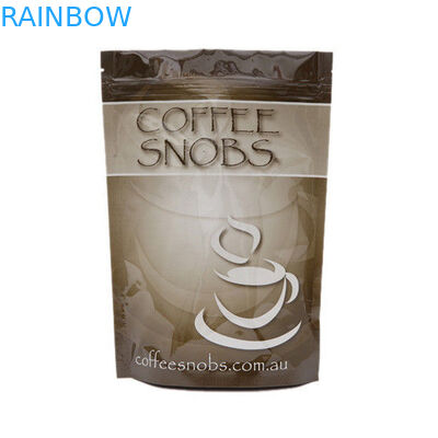 कस्टम 250 ग्राम 500 ग्राम 1 किग्रा वर्ग ब्लॉक फ्लैट बॉटम जिपलॉक कॉफी बीन पैकेजिंग बैग
