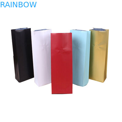 गर्मी सील 500g भुना हुआ जमीन प्लास्टिक पाउच पैकेजिंग कॉफी बैग वाल्व और टिन टाई के साथ