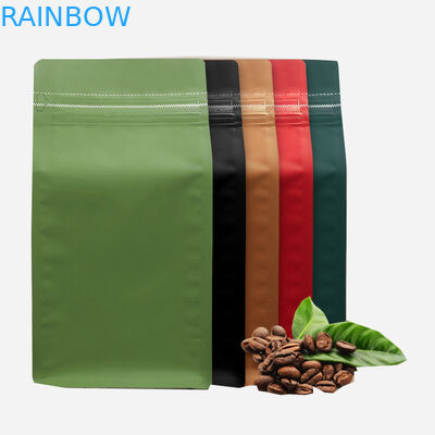 हीट सील करने योग्य यौगिक जिपर 1 किलो 500 ग्राम के साथ पन्नी खाद्य कॉफी चाय बैग खड़े हो जाओ