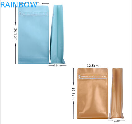 पुन: प्रयोज्य मैट काले प्लास्टिक पाउच पैकेजिंग कॉफी की फलियों के लिए पाउच खड़े हो जाओ