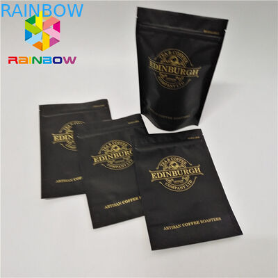 प्लास्टिक जिपर नीचे कली बैग 500g resealable कॉफी ziplock थैली खड़े हो जाओ