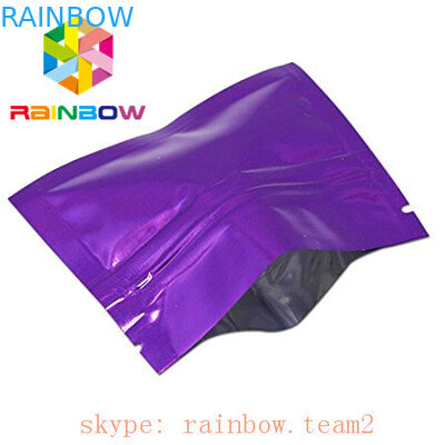 रंगीन 3 पक्ष सील फ्लैट मिनी mylar पन्नी बैग 1g सन चाय / फूल रिसाव पैकेजिंग पाउच