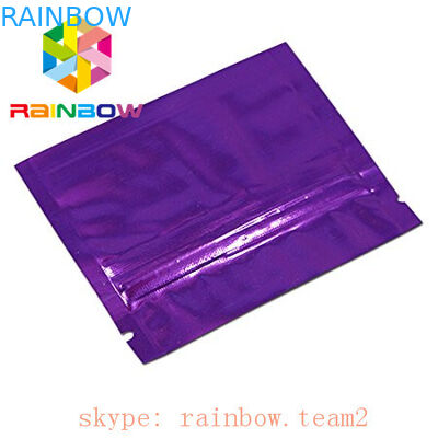 रंगीन 3 पक्ष सील फ्लैट मिनी mylar पन्नी बैग 1g सन चाय / फूल रिसाव पैकेजिंग पाउच
