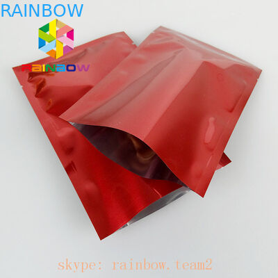 जिपर के साथ फ्लैट आकार एल्यूमीनियम पन्नी थैली पैकेजिंग गांजा बीज थैली