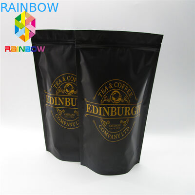 जिपर और वाल्व के साथ प्लास्टिक पाउच पैकेजिंग कॉफी बैग खड़े हो जाओ