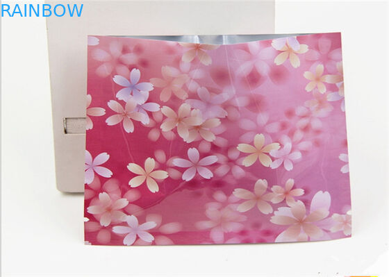 मास्क के लिए अनुकूलित थ्री साइड सील पिंक कलर कॉस्मेटिक बैग पैकेजिंग