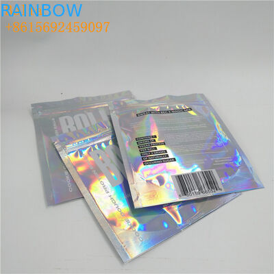 कस्टम मुद्रण पन्नी थैली पैकेजिंग एक तरफ स्पष्ट जिपर ग्लॉसी यूएसबी केबल के लिए