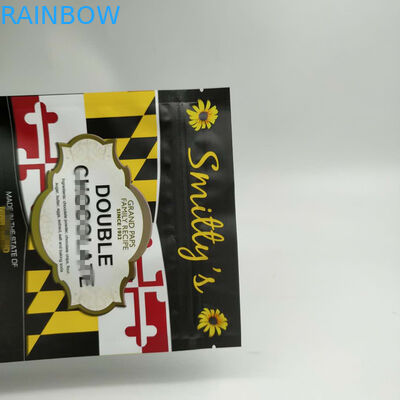 जिपर के साथ स्नैक बैग पैकेजिंग थ्री साइड सील राउंड कॉर्नर पर खड़े हों